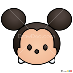 How to Draw Mickey Mouse, Disney Tsum Tsum
