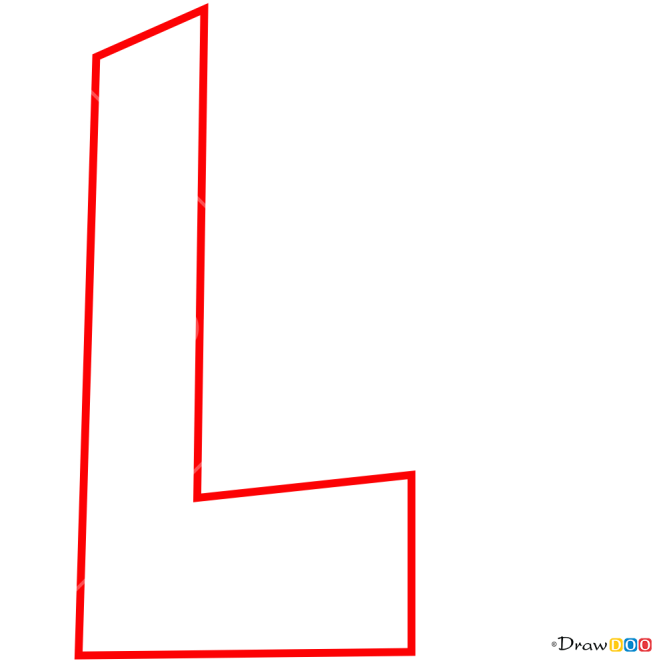 How To Draw L 3d Letters