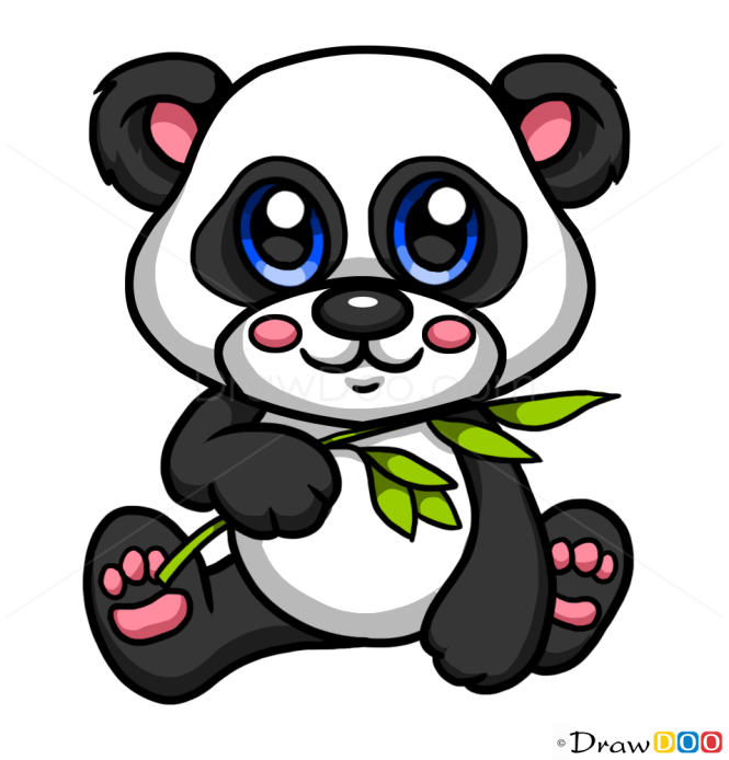 HOW TO DRAW BEAR PANDA FOUND AND EASY / BEAUTIFUL DRAWINGS