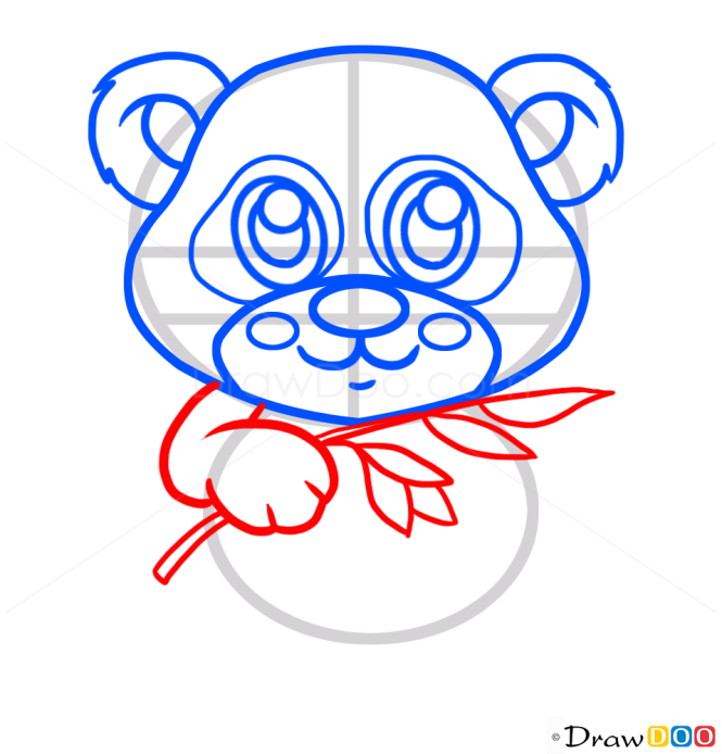 How to Draw Baby Panda, Cute Anime Animals