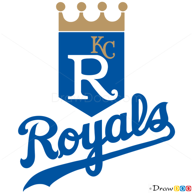How to draw Kansas City Royals Logo 