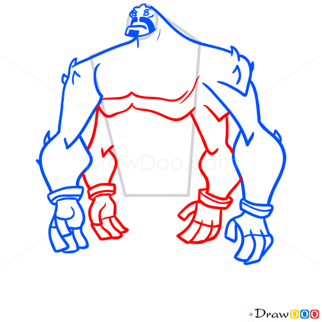 How to Draw Four Arms, Ben 10