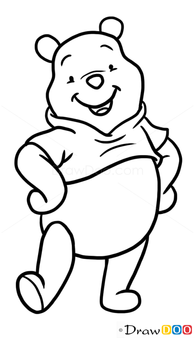 How To Draw Cartoon Characters Winnie The Pooh Design Talk