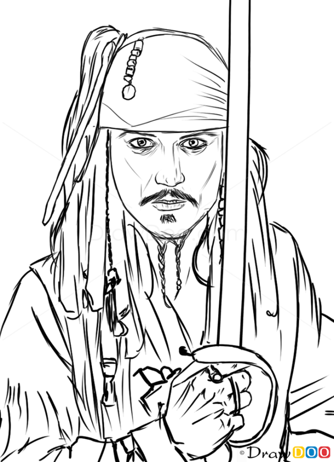 How to Draw Johnny Depp Celebrities