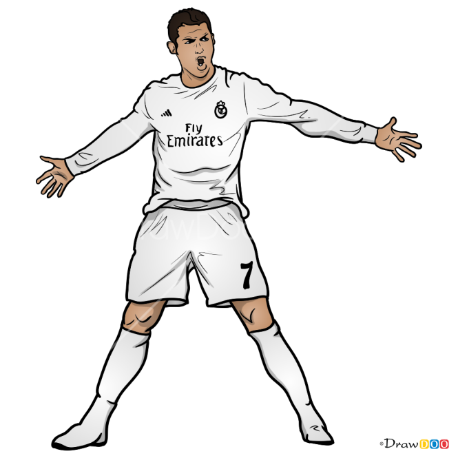 Featured image of post Drawing Cristiano Ronaldo Cartoon Cristiano ronaldo cartoon vector portrait drawing illustration