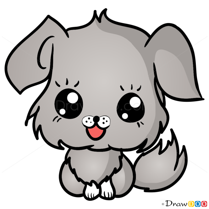 Learn Easy StepByStep Tutorial On How To Draw A Dog Cute That Anyone
