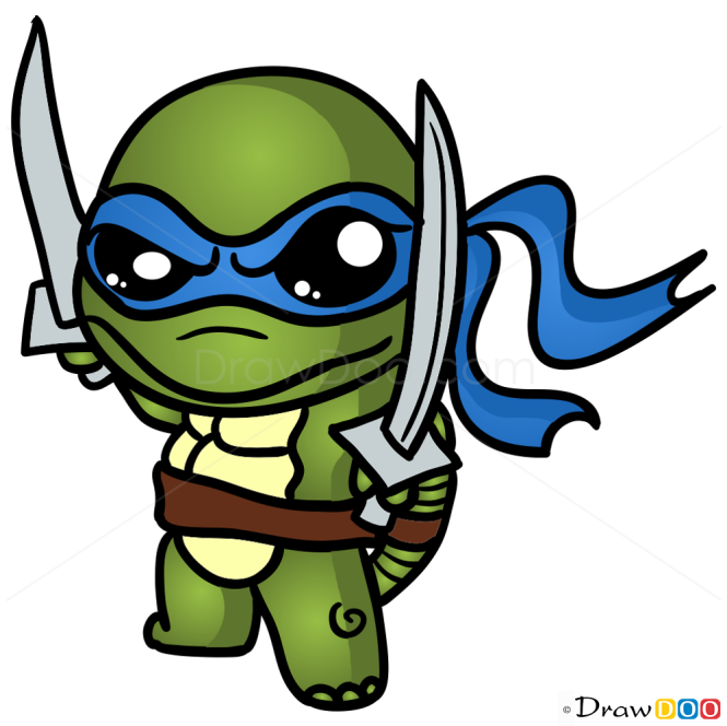 how to draw a baby ninja turtle