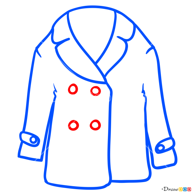 How to Draw Sheepskin Coat, Clothes