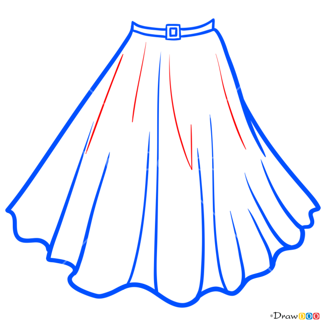 How to Draw Skirt, Clothes