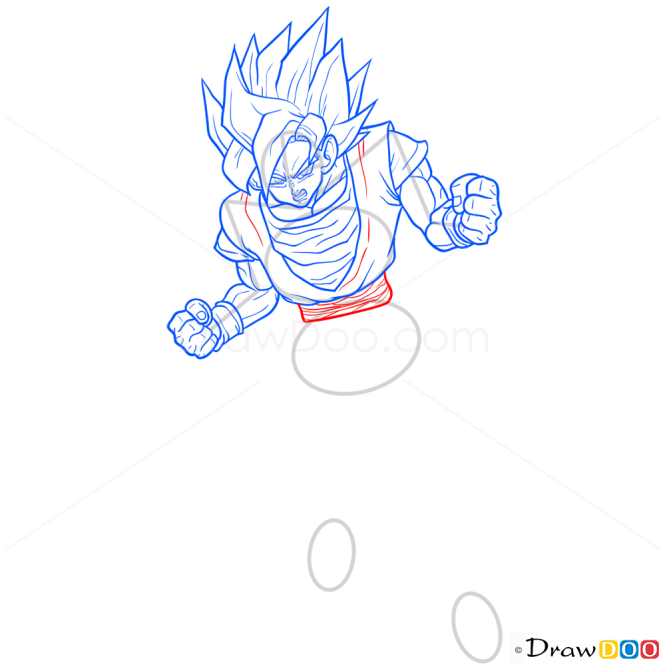 HOW TO DRAW THE SUPER EASY GOKU - STEP BY STEP 
