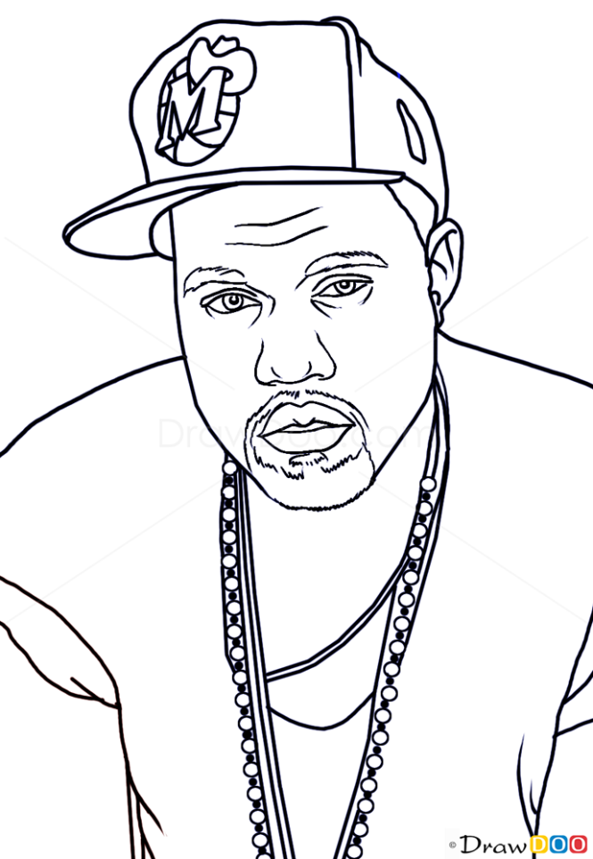 outline drawings of famous people