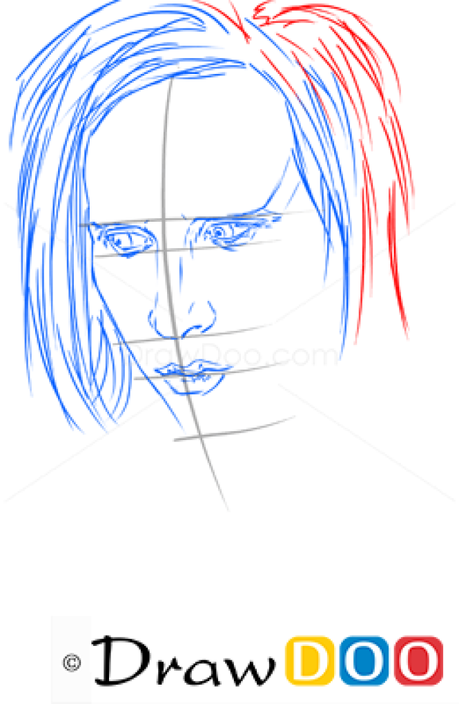 How to Draw Marilyn Manson, Famous Singers