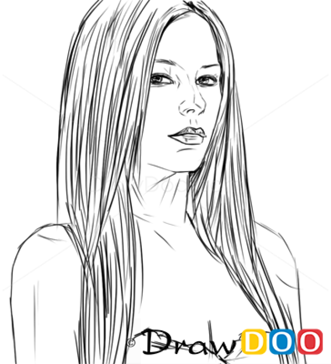 How to Draw Avril Lavigne, Famous Singers