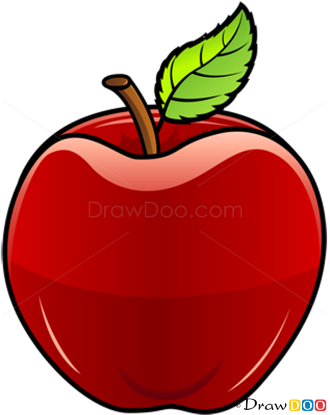 clipart apple drawing - photo #28