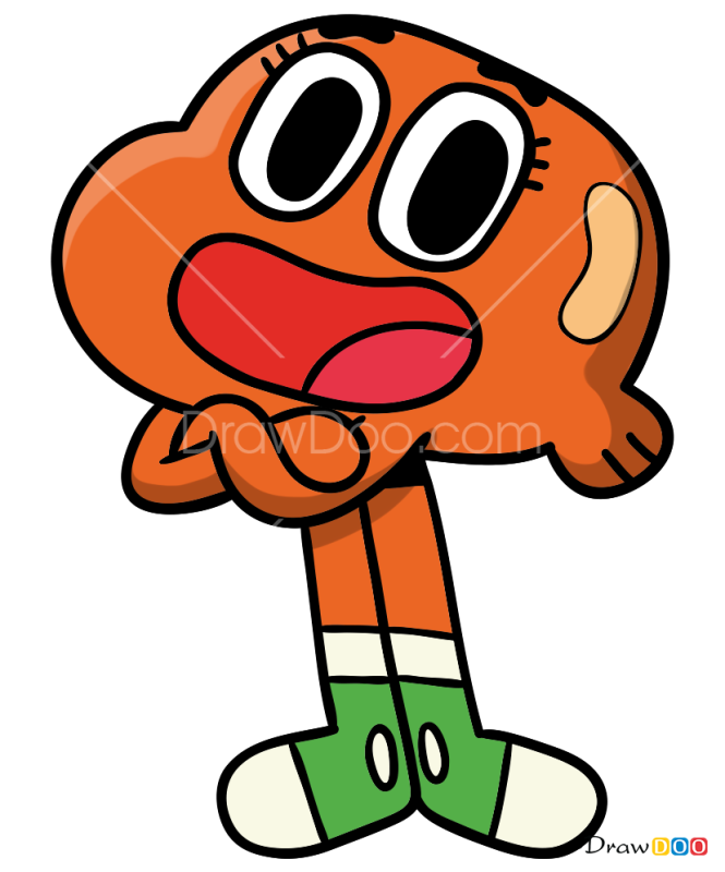 How to Draw - Darwin, The Amazing World of Gumball