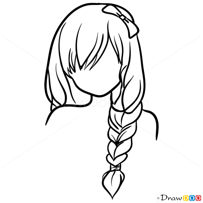 Drawing Hairstyles Easy Lesson Step By Step Drawing
