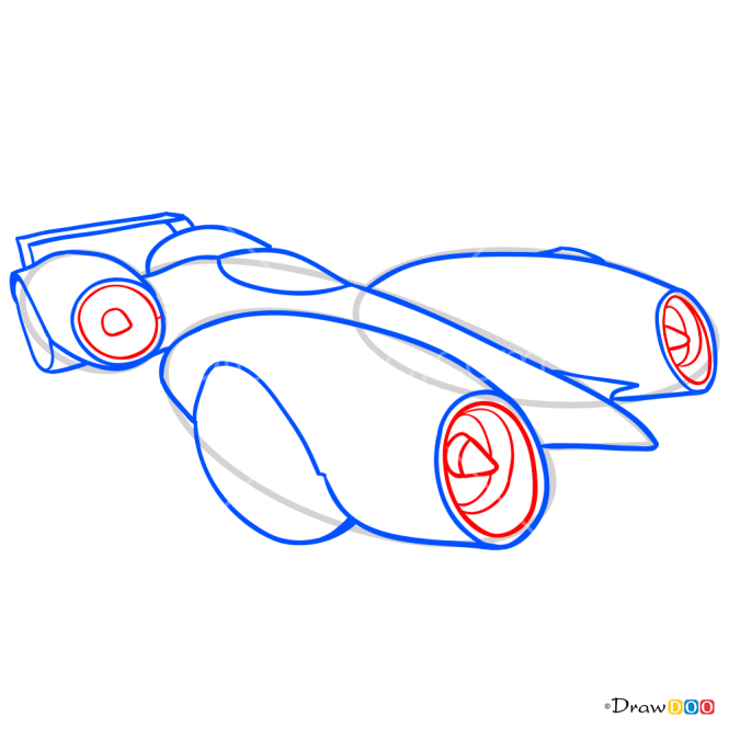 How to Draw 4Ward Speed, Hot Wheels