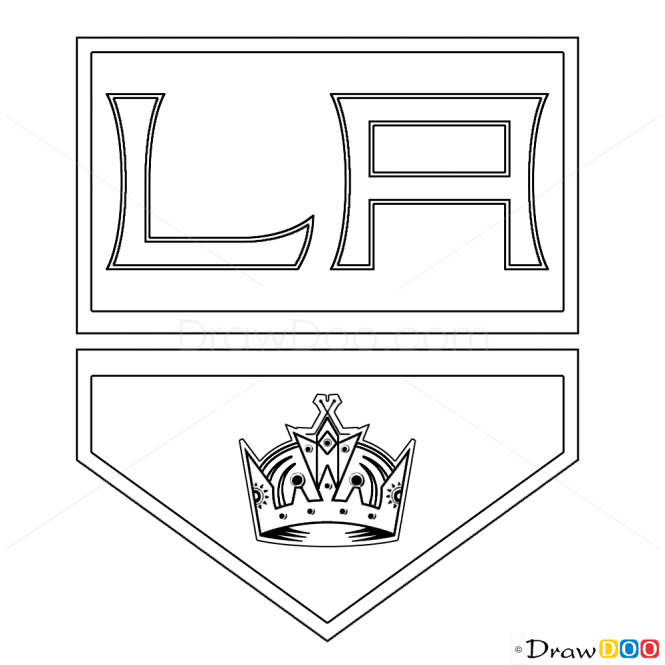 Learn How to Draw NHL Logo (NHL) Step by Step : Drawing Tutorials