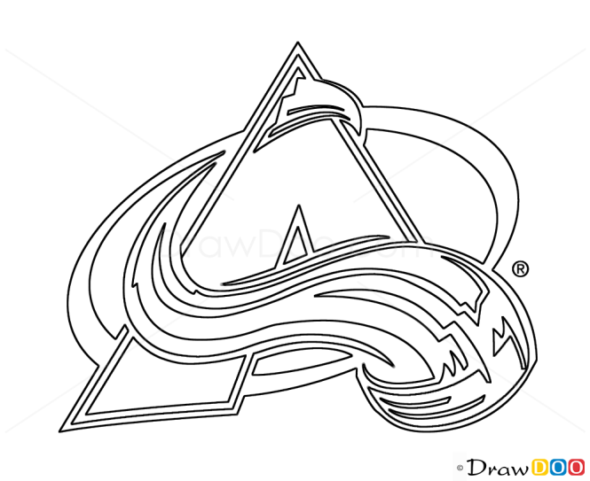 easy hockey logos to draw