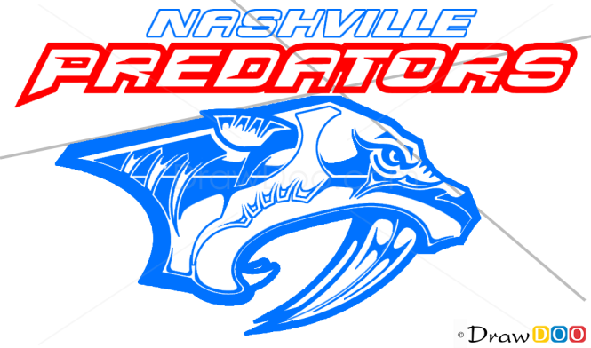 How to Draw the NASHVILLE PREDATORS Logo (NHL)  Narrated Easy Step-by-Step  Tutorial 