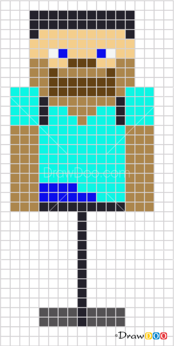 steve pixel art