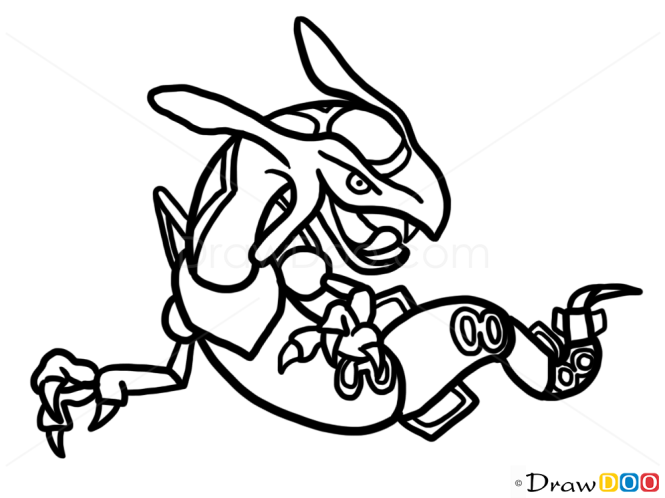 rayquaza coloring pages