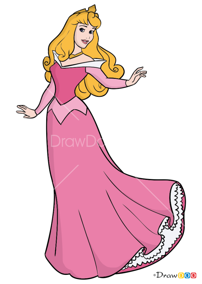 How to Draw Sleeping Beauty, Cartoon Princess