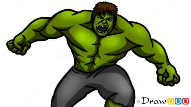 hulk angry face drawing