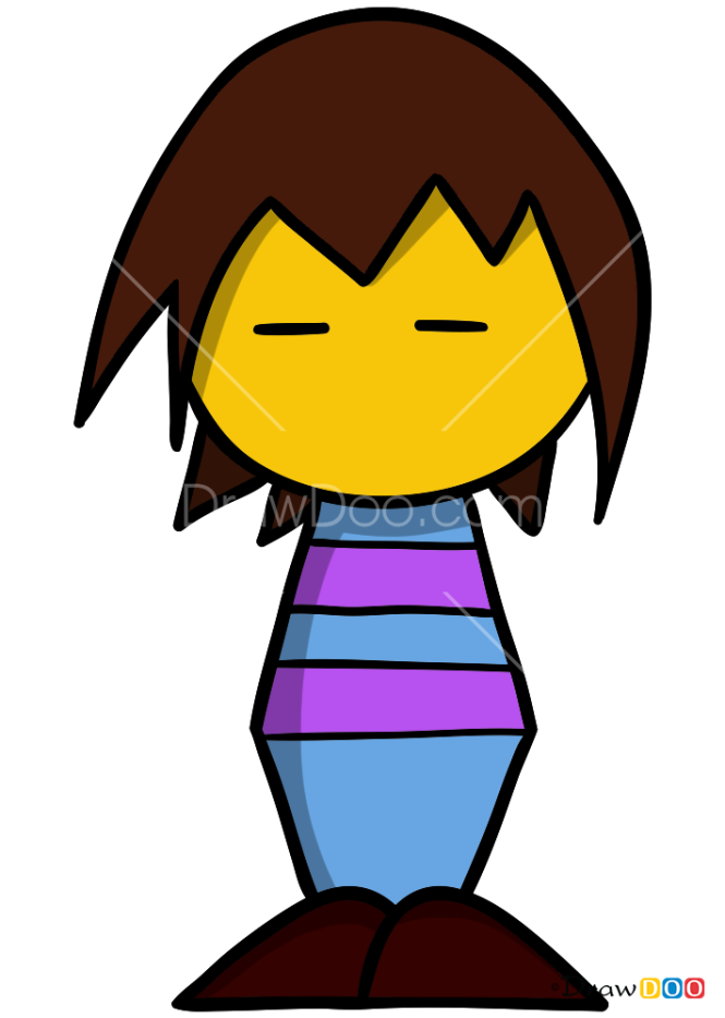 How To Draw Frisk Undertale