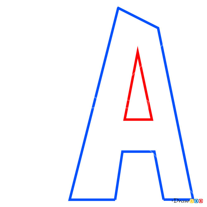 How to Draw A, 3D Letters