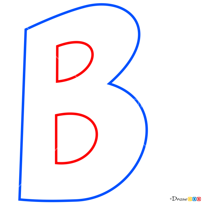 How to Draw B, 3D Letters
