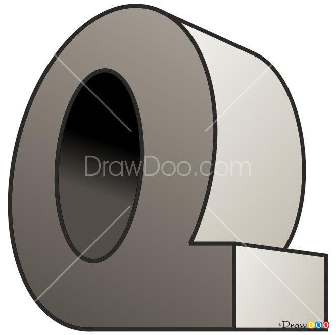 How to Draw Q, 3D Letters