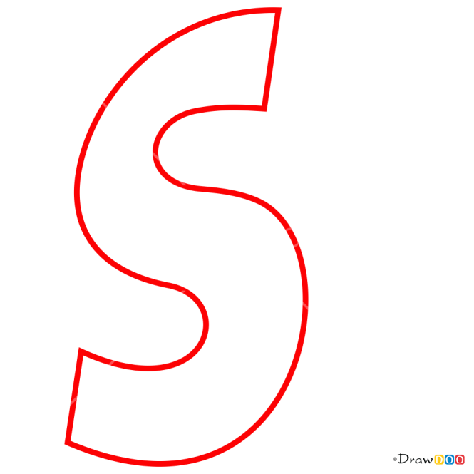 How to Draw S, 3D Letters