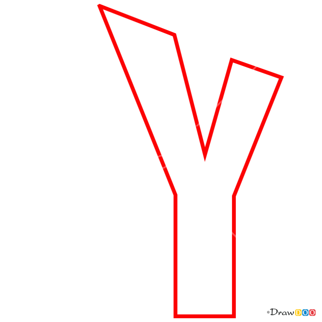How to Draw Y, 3D Letters