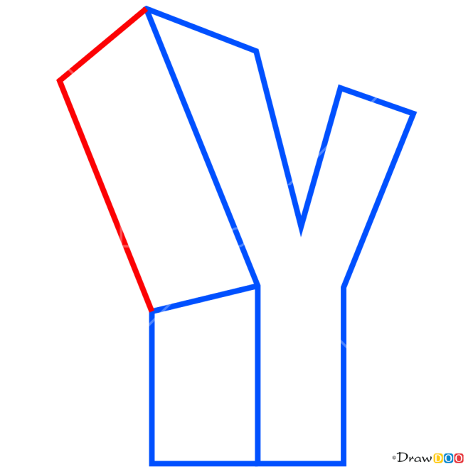 How to Draw Y, 3D Letters
