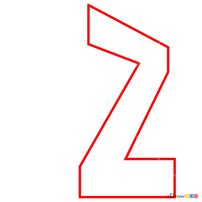 How to Draw Z, 3D Letters