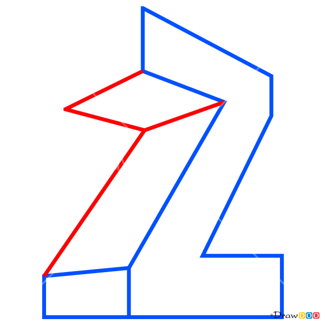 How to Draw Z, 3D Letters