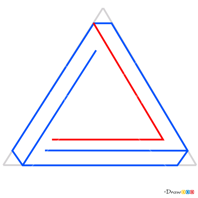 How to Draw Penrose Triangle, 3D Objects