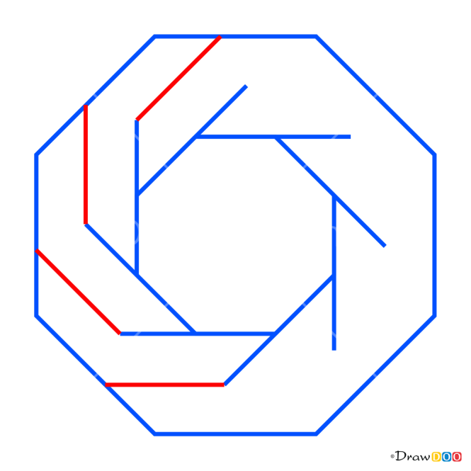 How to Draw Twisted Octagon, 3D Objects