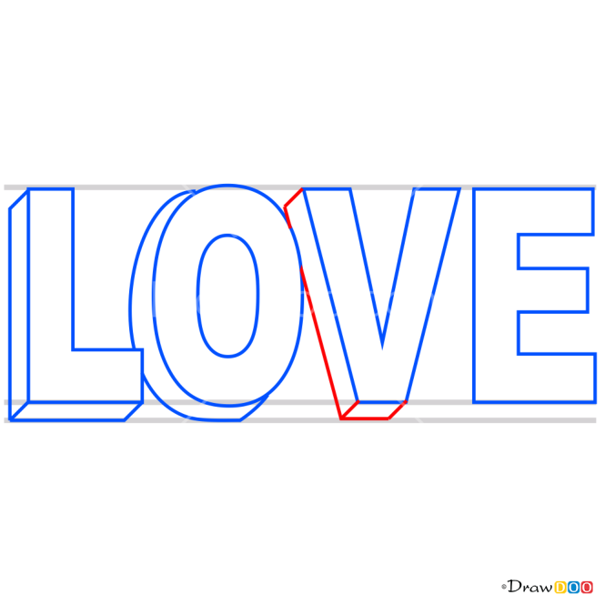 How to Draw Love in 3D, 3D Objects