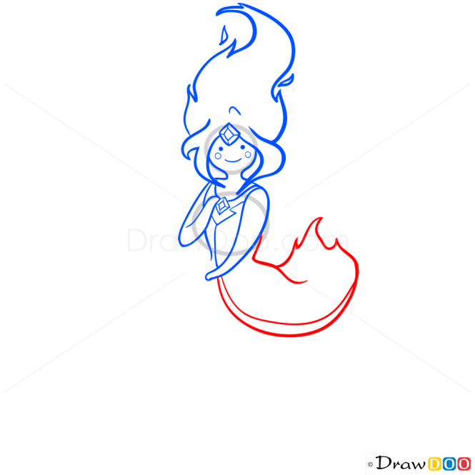 How to Draw Flame Princess, Adventure Time