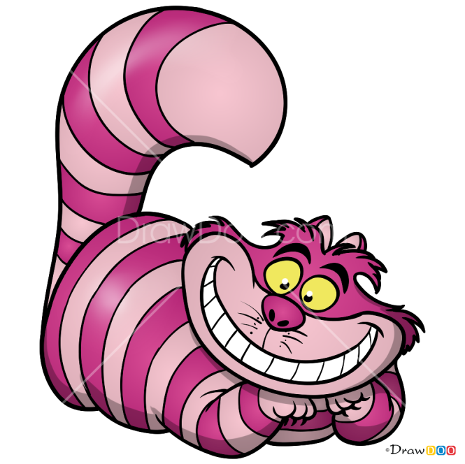 How To Draw Cheshire Cat 2 Alice In Wonderland