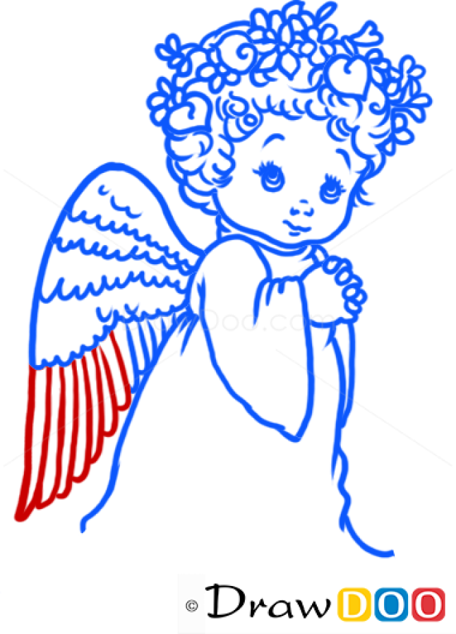 How to Draw Adorable Angel, Christmas Angels