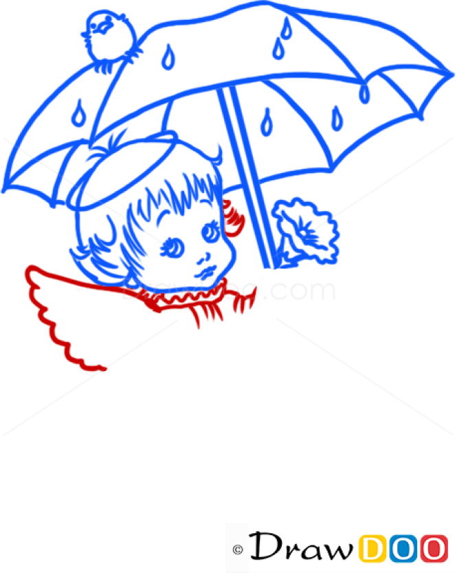 How to Draw Angel in the Rain, Christmas Angels