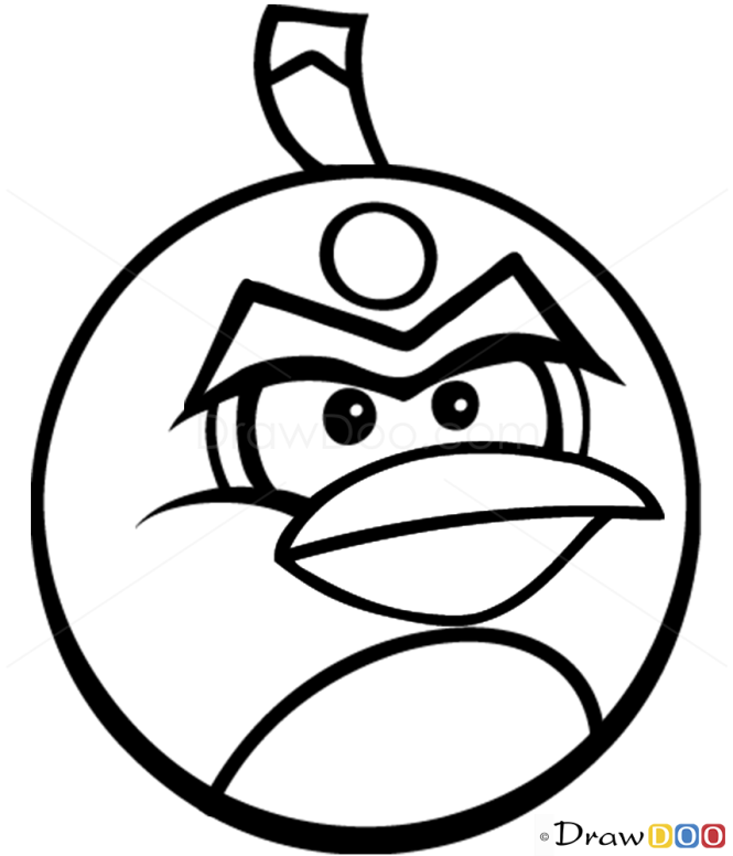How to Draw Bomb Bird, Angry Birds