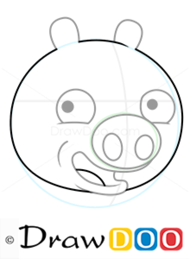 How to Draw Minion Piggy, Angry Birds