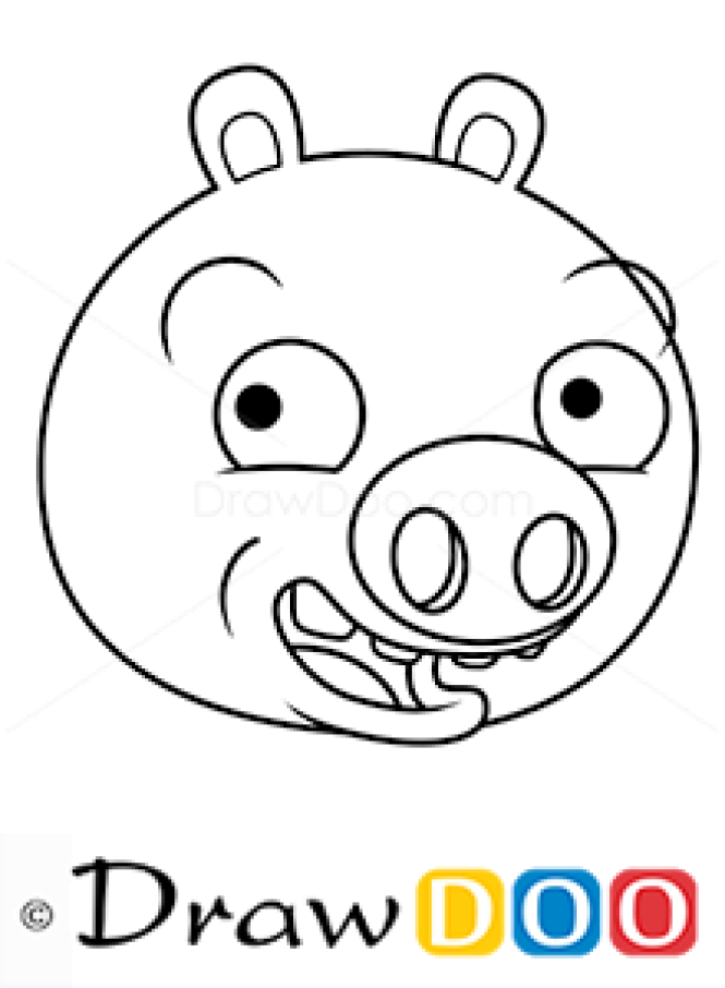 How to Draw Minion Piggy, Angry Birds