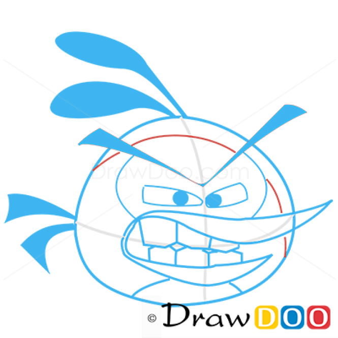 How to Draw Orange Bird, Angry Birds