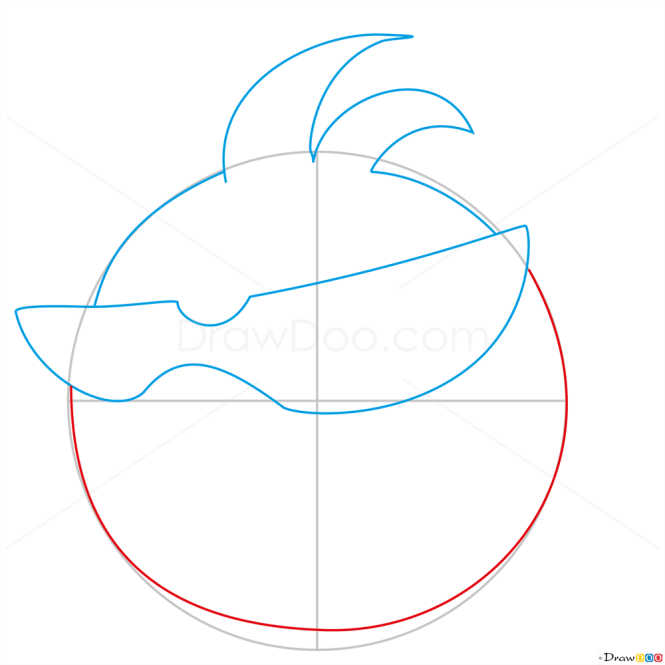 How to Draw Red Space Bird, Angry Birds