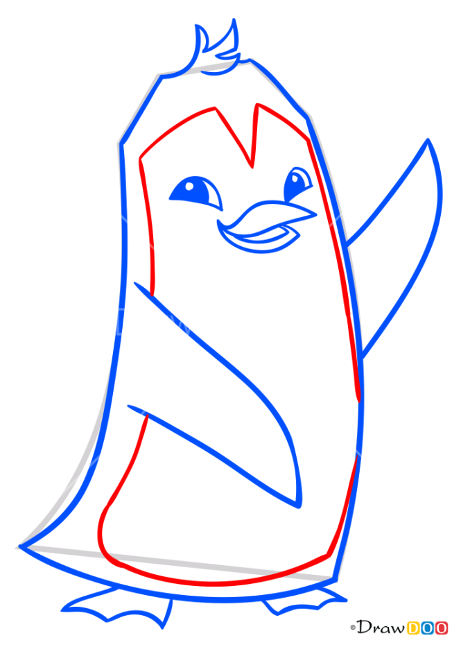 How to Draw Penguin, Animal Jam